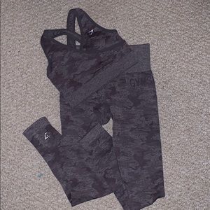 Leggings and sports bra